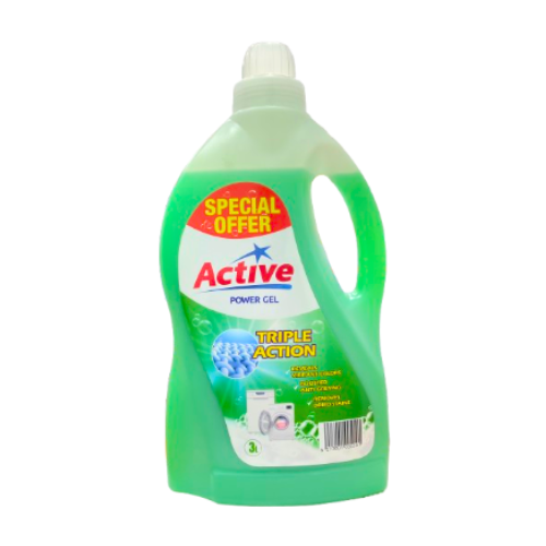 مزيل بقع اكتيف جل قوة نشطة ثلاثي الحركة 3 لتر